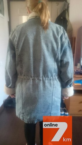 Джинсовое пальто 46р