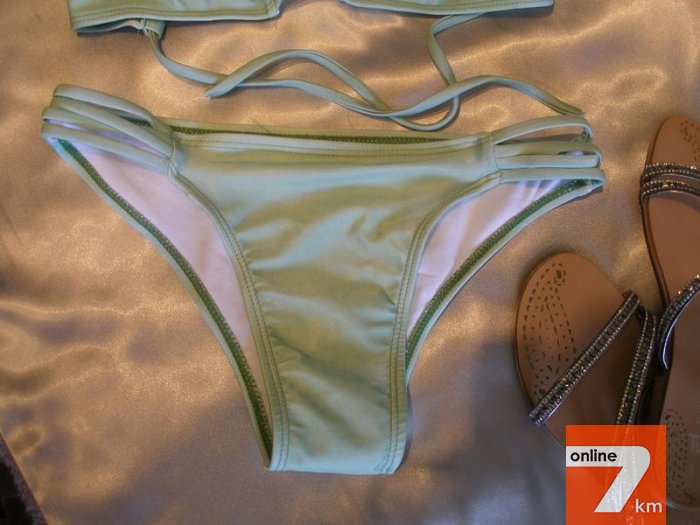 Стильный купальник холтер с переплетами in the style. топ продаж!
