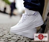 Найки форсы высокие nike air force бел  кожа в наличие унисекс