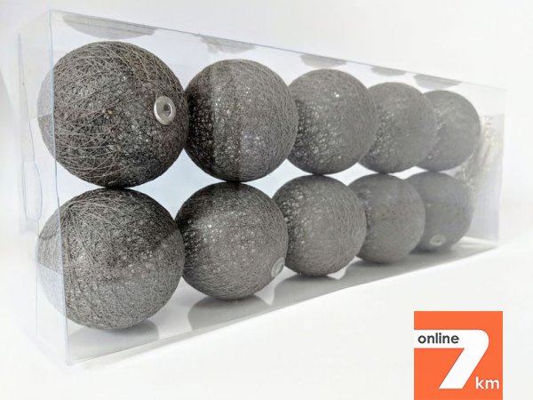 Тайские гирлянды диаметр 6см 10 led 1.8м, Cotton Balls гирлянда оптом