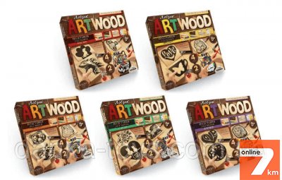 Набор Подставки под чашки ART WOOD выпиливание лобзиком Danko Toys