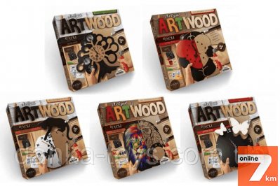 Набор Настенные часы ART WOOD выпиливание лобзиком Danko Toys