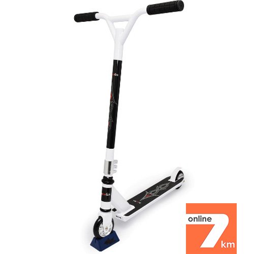 Самокат Scooter Aggressive (Скутер Агрессив), двухколесный, для подростков, трюковый, белый