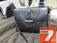 Кожаная сумка в мятном цвете , кожаные сумки , рептилия цвет мята