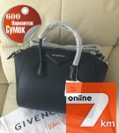Сумка Живанши Givenchy Antigona реплика Живанши в черном цвете