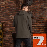 Кофта мужская спортивная с капюшоном хаки