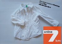 Белая блузка блуза детская united colors of benetton белая рубашка біла блуза